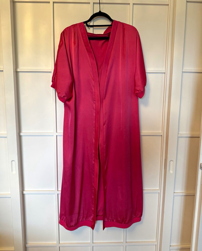 Damen bade morgenmantel pink - bade-/morgenmantel,