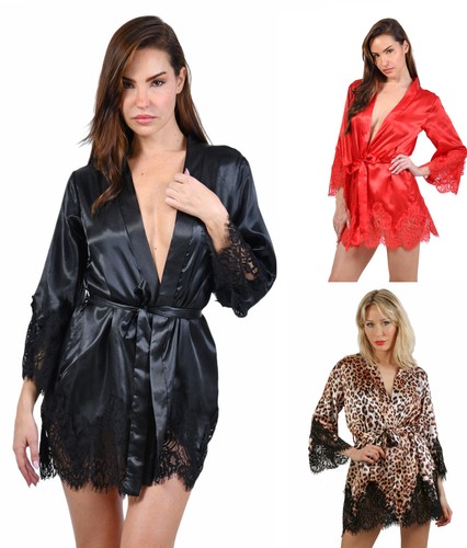 Damen morgenmantel kimono kurz - kimono,