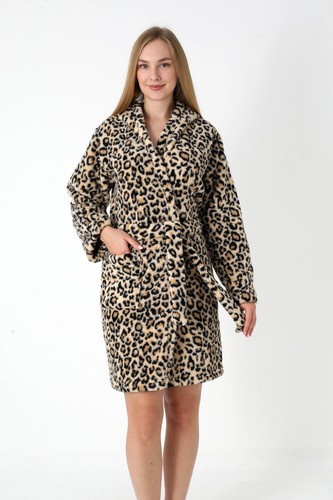 Bademantel damen kurz leo - bademantel,