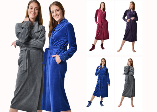 Damen bademantel lang - damen,