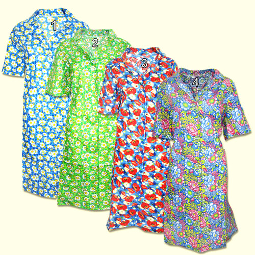 Damen hausmantel hauskleid - damen,